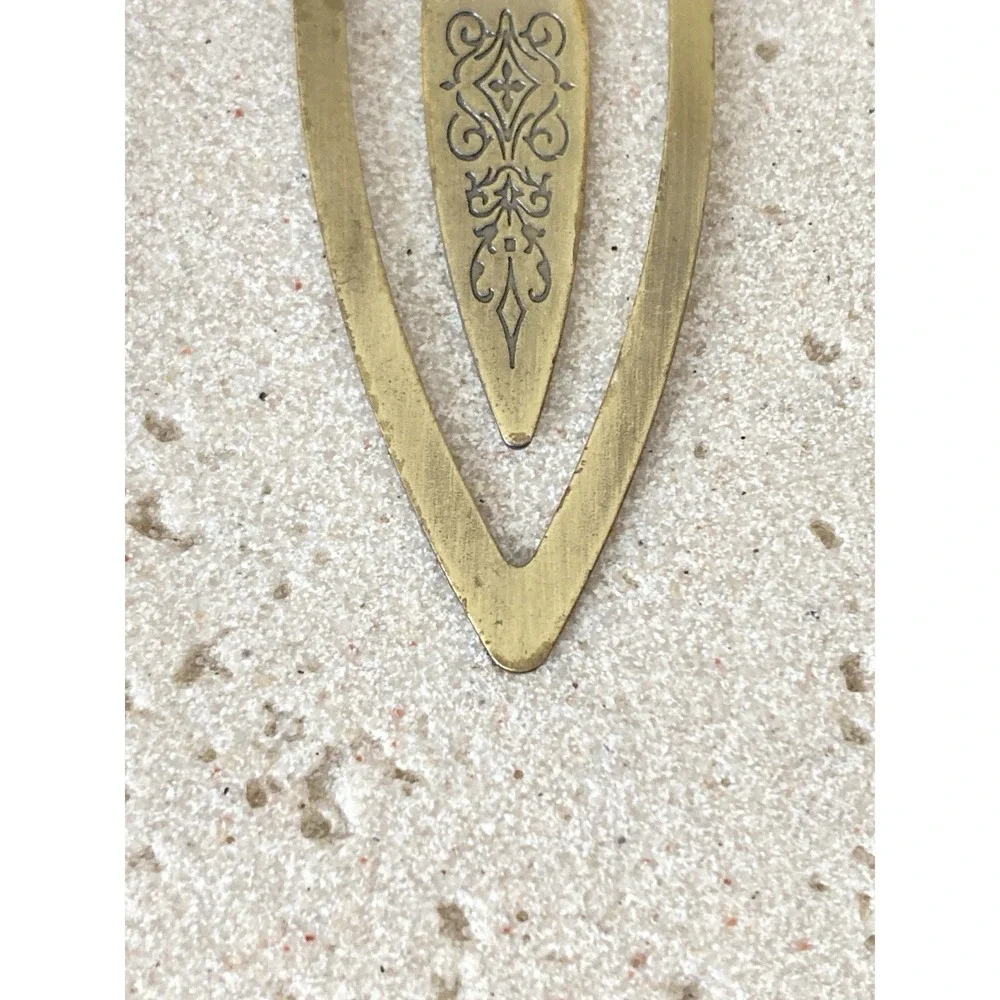 Decorative Metal Bookmark Red Blue Bird Rhinestone Accent Brass‎ Tone Artisan